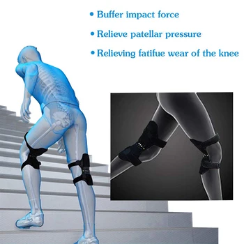 

1 Pair Outdoor Support Knee Pads Joint Support Knee Pads Breathable Climbing Pad Powerful Rebound Stabilizer Knee Booster