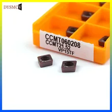 Outil de fraisage rond intérieur à insertion d'origine, outils de lame CNC, outils de coupe de tour CCMT060204 VP15TF UE6020 US735 CCMT060208 10 pièces