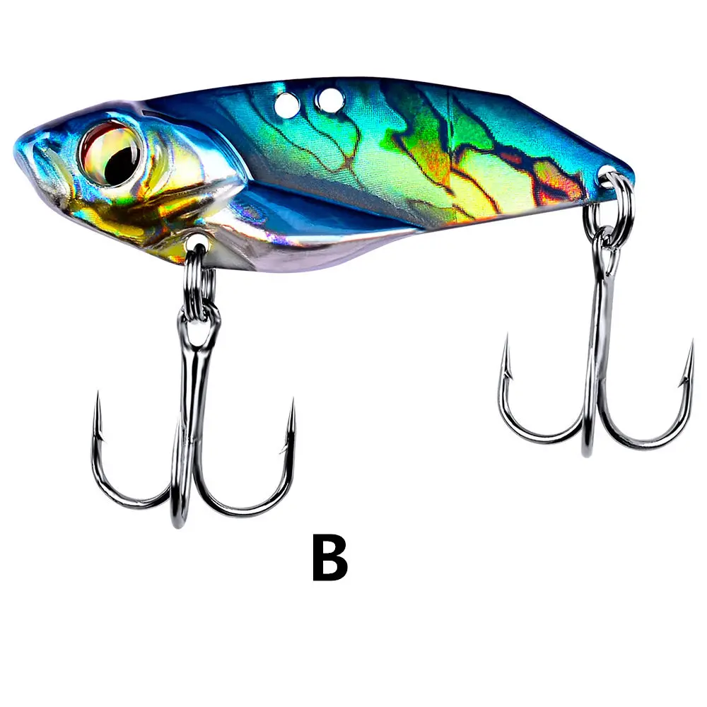  1pcs/Winter fishing gear lifelike Mini swim hard fish bait3.5cm/5g Artificial metal VIB Sequin Wobb