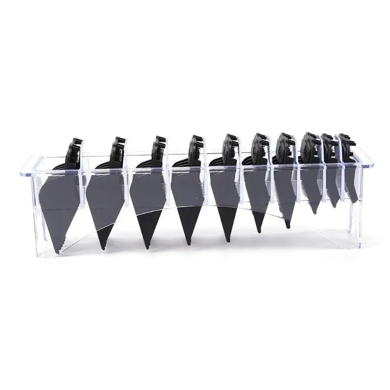 10 Sizes Guide Combs Kit Hair Clipper Trimmer Razor Attachment Barber Limit Comb with Sufficient Durability and Ruggednes
