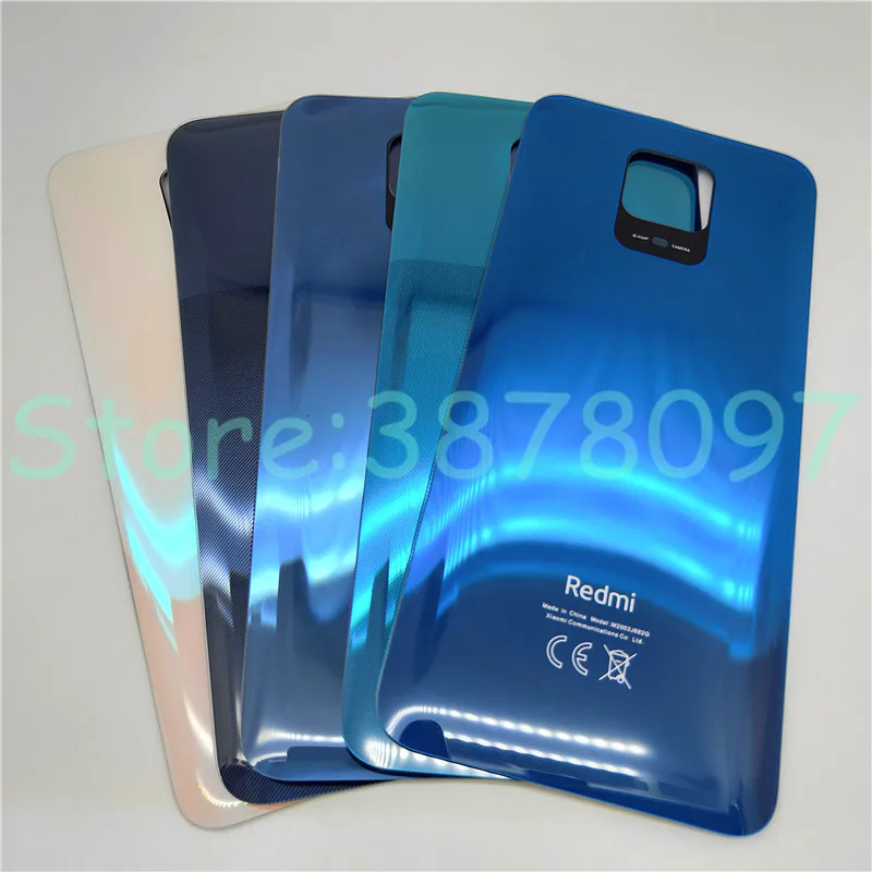 Заднее стекло для Xiaomi Redmi Note 9 Pro 9S (64 мп) Крышка батарейного отсека задняя панель