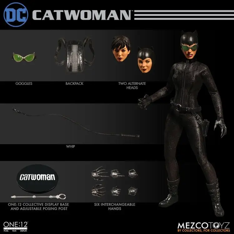 Mezco 76820 1/12 Catwoman Коллекционная фигурка для фанатов праздничный подарок