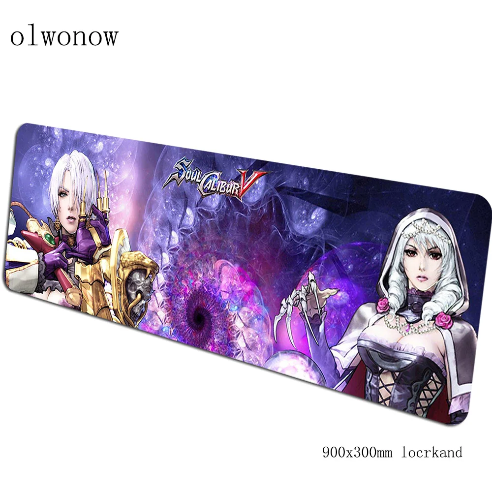 Soulcalibur mouse pad 3d 90x30cm pad to mouse notbook computer mousepad Halloween Gift gaming padmouse keyboard mouse mats - Цвет: Size 900x300x2mm