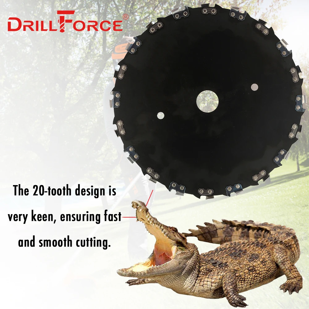 Drillforce " 230 мм пилы электрические Weeder аксессуары механические ножни для подстригания кустов Цепная Пила диск деревообрабатывающий Электроинструмент пилы