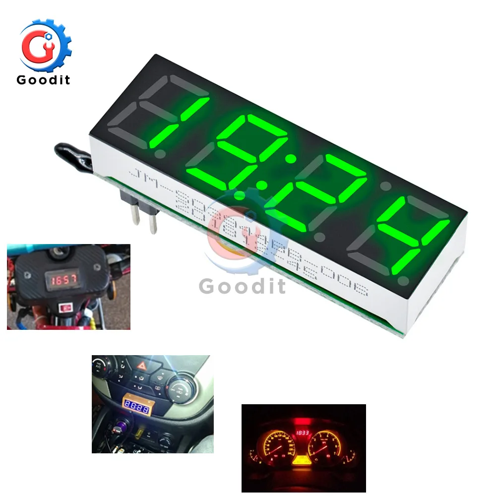 In LED Digital Tube Clock Temperature Voltage Module Time