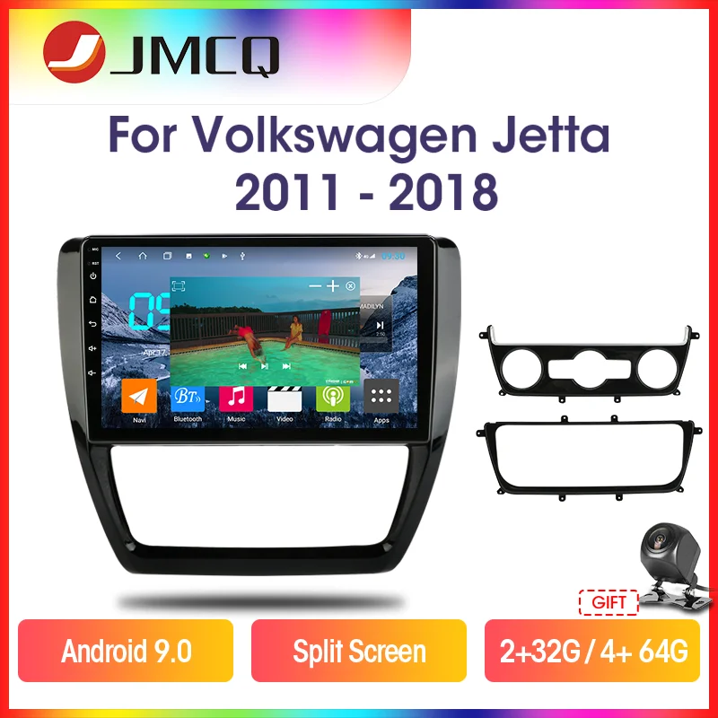 JMCQ Android 10.0 Car Radio For Volkswagen VW Sagitar Jetta Bora 2011-2018 Multimedia Video Player 2din GPS Multimedia Head unit