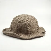 Нейтральная шляпа-ведро, Осень-зима, для мужчин и женщин, шерстяная Рыбацкая шапка, пряжа, шерсть, одноцветная, корейский стиль, шапка, зимние шапки, купол