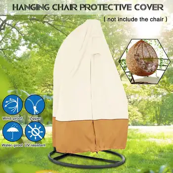 

Garden Hanging Swing Chair Cover Dustproof Waterproof UV Protection Universal Cover Polyester Outdoor Furniture Set
