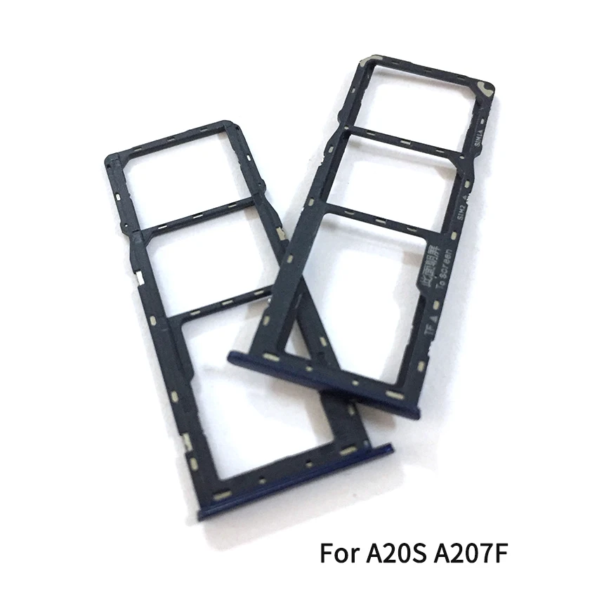 Gran oferta Soporte de bandeja Sim para Samsung Galaxy A20S, A207F, bandeja de tarjeta SIM, ranura, adaptador, piezas de reparación 6Q5kpD7mb