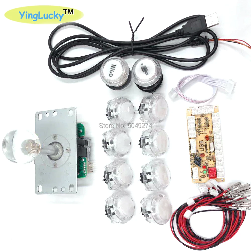 Аркадный джойстик DIY Kit Нулевая задержка Игровой Набор для творчества usb датчик ПК