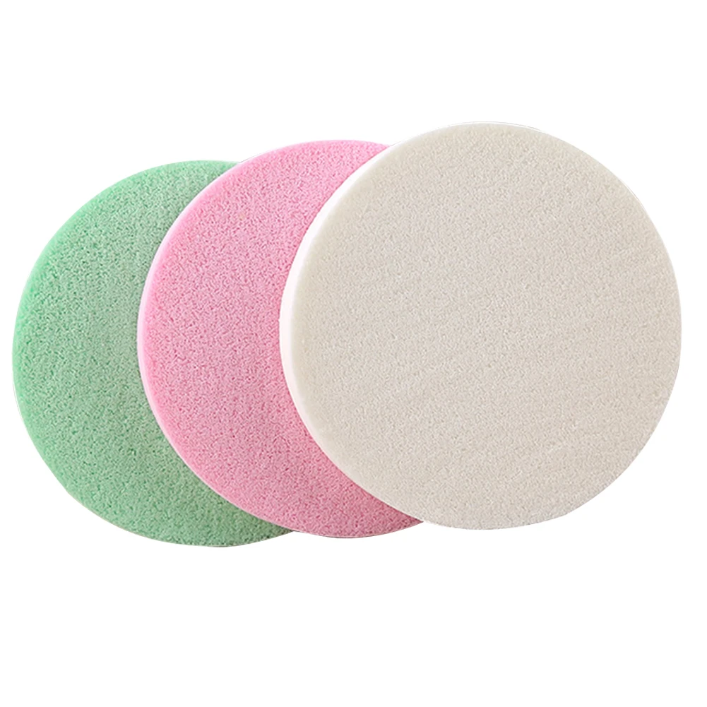 20 шт Мягкий мини уход за лицом влажное сухое использование Косметическая круглая пудра пуховка Тональная основа Губка Макияж натуральный инструмент удаление случайный цвет