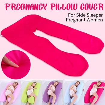 

Pregnancy Support Pillow Cover For Pregnant Women Body Cotton Pillowcase U Shape Maternity Pillows Pregnancy Side Sleepers
