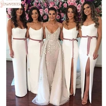white maid of honor dresses