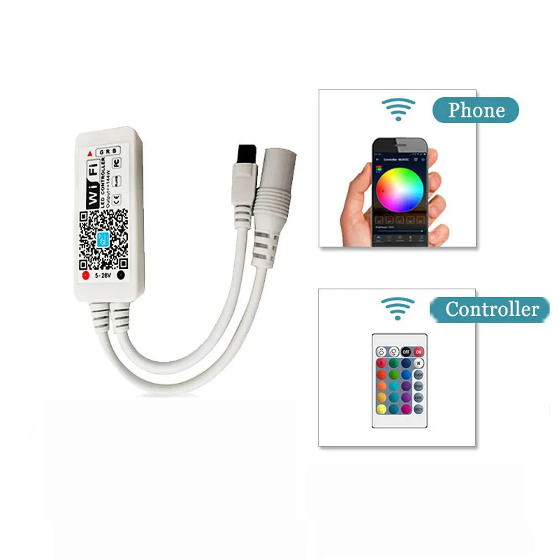 Светодиодный светильник RGB 5050 SMD 2835 гибкая лента fita светодиодный светильник RGB 5 м 10 м 15 М лента диод DC 12 В+ пульт дистанционного управления+ адаптер