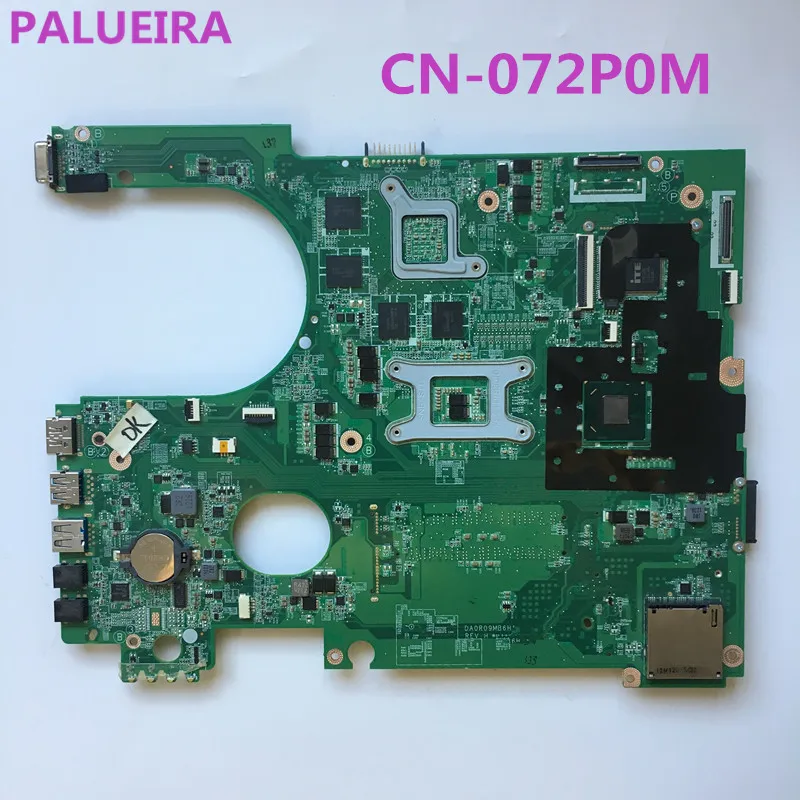 PALUBEIRA DA0R09MB6H1 DA0R09MB6H3 REV H CN-072P0M 72P0M для dell inspiron 5720 7720 ptop материнская плата HD4000 GT650M DDR3