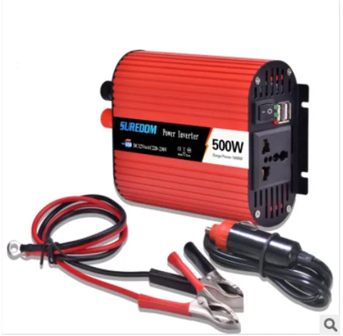 Двойной USB 500 Вт DC 12 В/24 В к AC 120 В/220 В автомобильный инвертор зарядное устройство адаптер конвертер Модифицированная синусоида