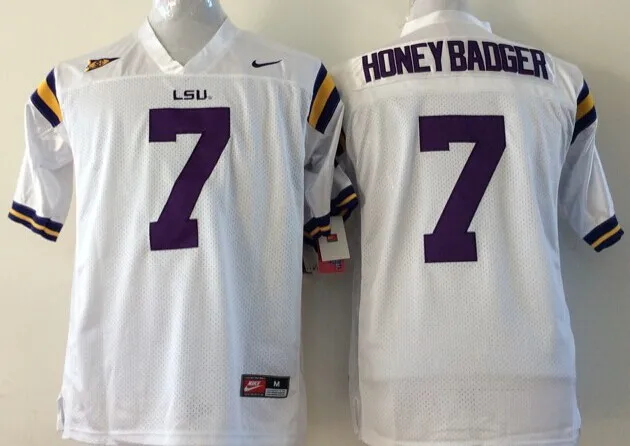 Луизианский Государственный Университет LSU Tigers, Leonard Fournette, Odell Beckham Jr., Mathieu, Patrick Peterson, Rueben Randle, Addai Jersey - Цвет: Фиолетовый
