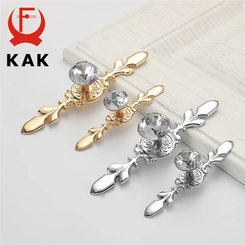 KAK Роскошные Алмазные Хрустальные Ручки для обувной коробки ручки шкафа дверные