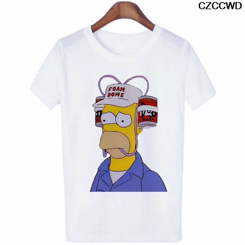 5895 Женская одежда ropa mujer Harajuku Модная белая футболка с надписью «Future Feminist Simpson» уличная футболка для отдыха - Цвет: 5895