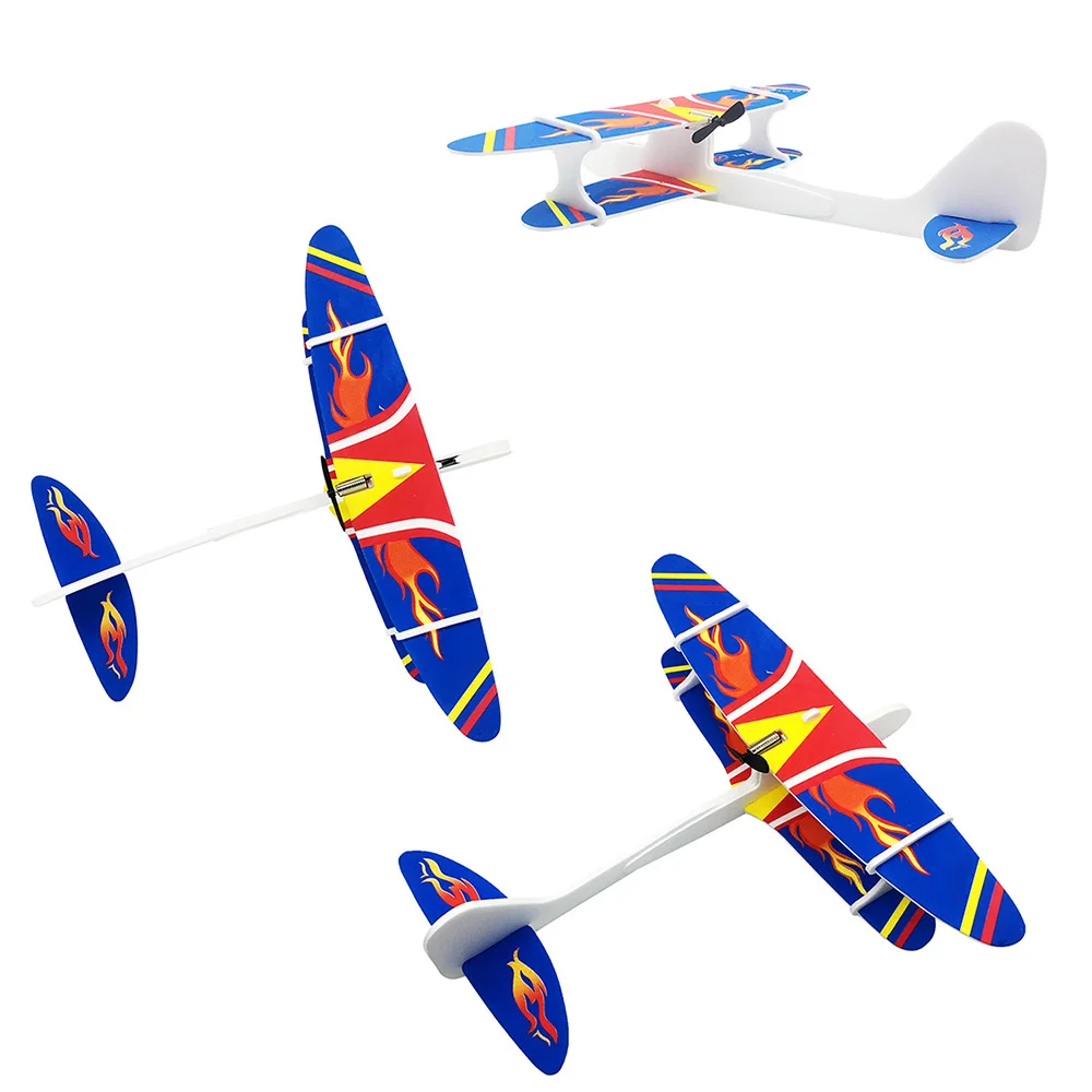 Электрический самолет ручной бросок usb зарядка модель биплана GyroplaneToy автомобиль вращающаяся плоскость дети подарок модель гироскопирования