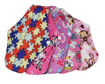 

Washable Menstrual Pad Reusable Sanitary Menstrual Mama Pad Bamboo Cotton Cloth Feminine Hygiene Panty Liner Towel Pads