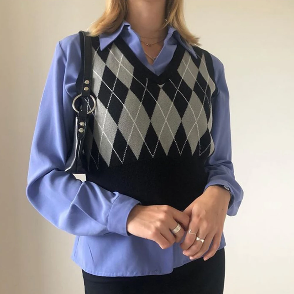 38％割引FREE SIZE【訳あり】 21ss Blanket Embroidery Argyle Knit Vest ベスト/ジレ