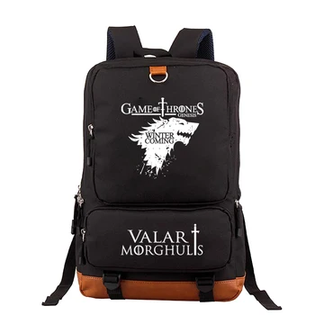 

Game of Thrones Ice and Fire backpack for teenagers Canvas Men women's Student School Bags Big Capacity travel Bags