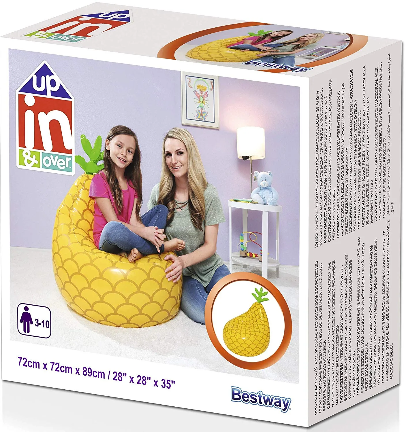 Надувное кресло Ананас 72х90см Bestway 75066
