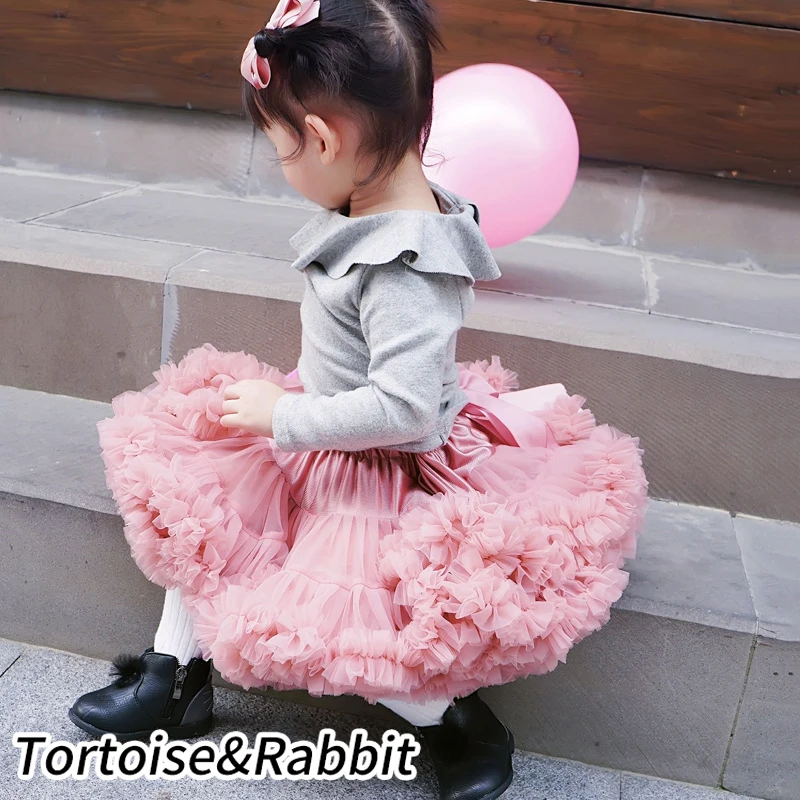 Юбка пачка для маленьких девочек пышная детская Балетные Костюмы юбка