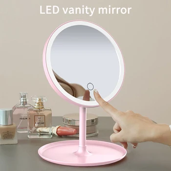 Led Makeup Mirror with Light M121 LED Vanity Mirror Touch Screen Control Light LED Mirror for Makeup Lighted Makeup Mirrors frameless vanity mirror with light hollywood makeup lighted mirror 3color light cosmetic mirror adjustable touch screen 58 46cm