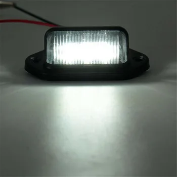 

Truck License plate lights Trailer Waterproof IP65 6 LED Lamp 2pcs Car