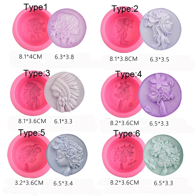3D Silicone Soap Mold DIY Handmade Craft Soap Form For Making Tool Cake Chocolate Decoration Mold Cake Baking Tool