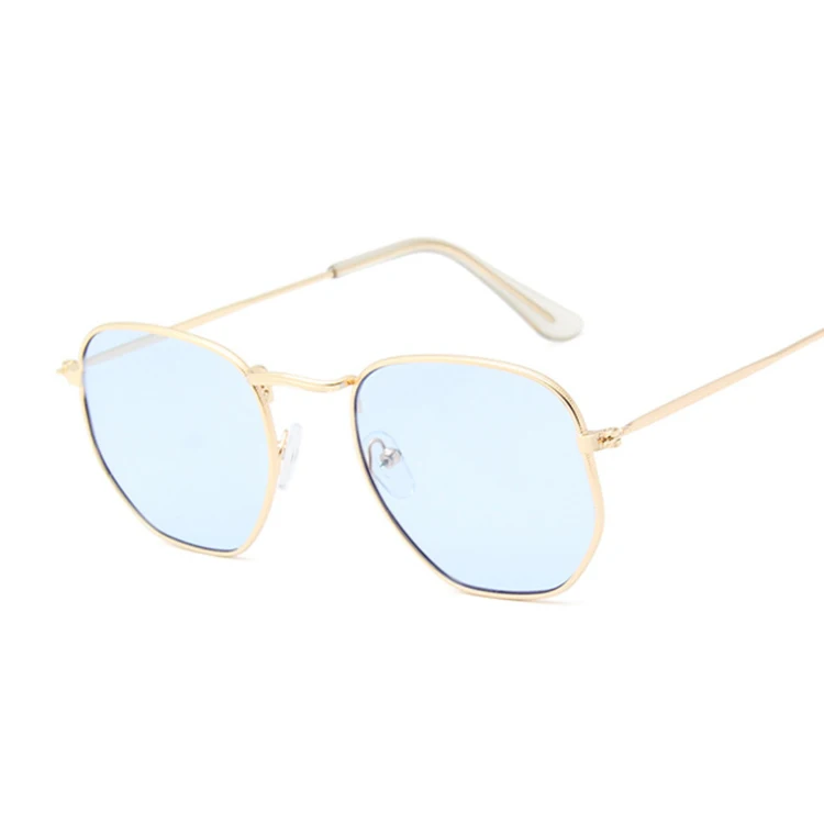 Fashion Polygon Sunglasses Woman/Man Brand Designer Sunglasses Female Candy Color Alloy Mirror Street Beat Oculos De Sol fashion sunglasses Sunglasses