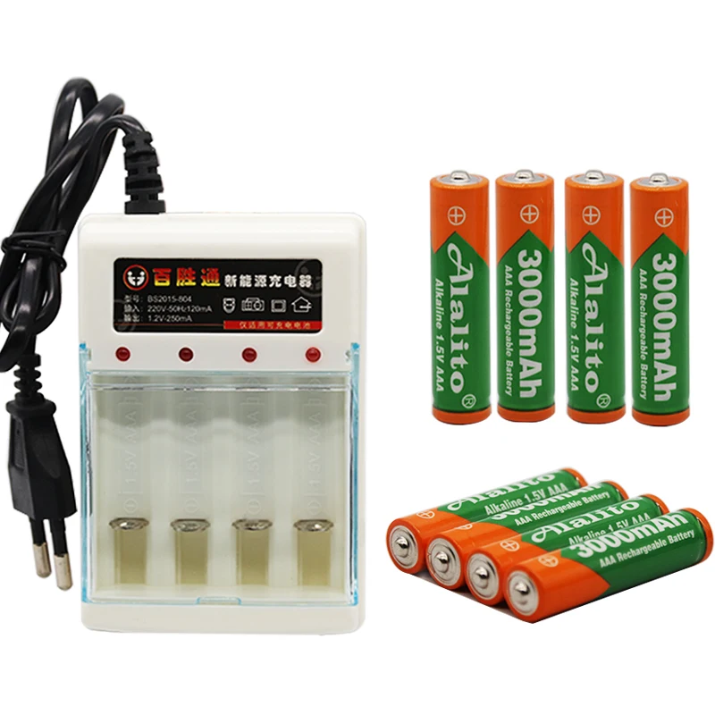 Новый бренд 3000mah 1 5 V AAA щелочная батарея аккумуляторная для дистанционного