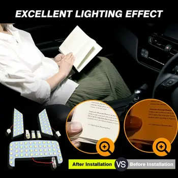 

7pcs Car Interior LED Reading Light Bulb Kit White For Toyota RAV4 19 Left Drive High Quality Material