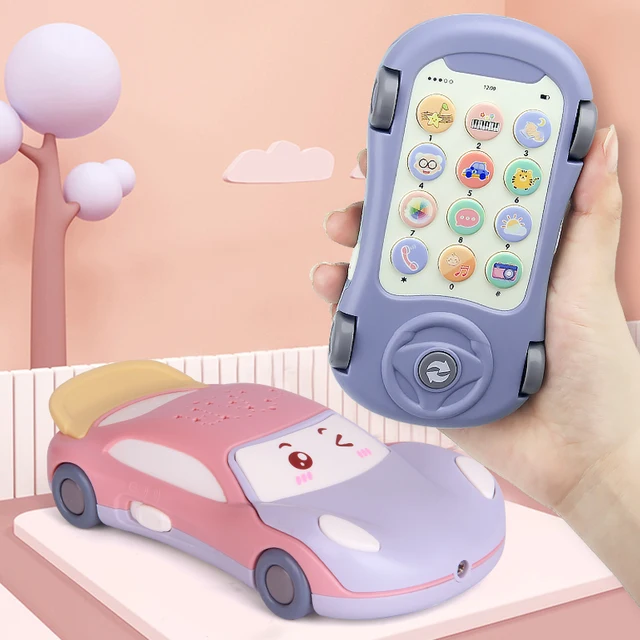 Montessori Musical Toy For Baby 2 Years Phone Children Mobile Phone For Toddler Girls 13 24 Month Phone For Kids 1 Year Boy Gift 3