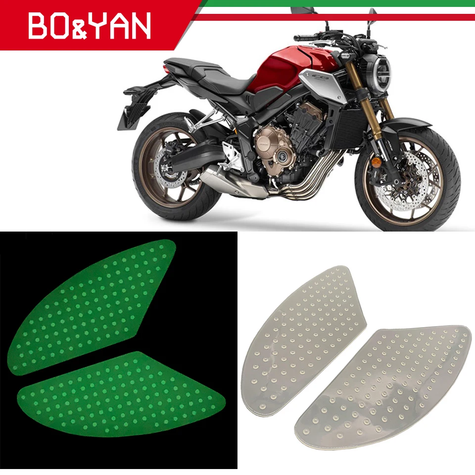 Для Honda cb500x cbr100rr cbr600r cbr600rr cb400 Rebel300 CB1300 Танк тяги Pad Сторона газа Колено Ручка протектор флуоресцентный