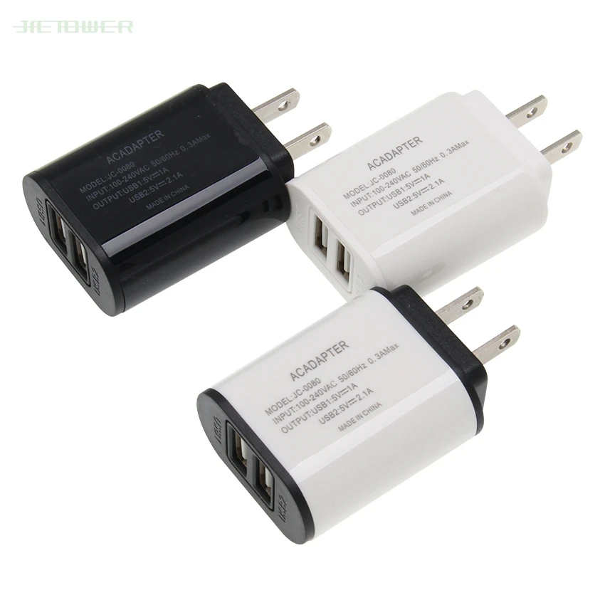 100 шт/партия 2 usb порта зарядное устройство 5 В 2A портативный настенный адаптер зарядка мобильного телефона для samsung S10 huawei P30 EU US зарядное устройство со штекером