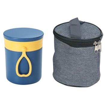 

450ml For Kids Adults Insulated Soup Cup Breakfast With Spoon Lunch Container Leakproof Stainless Steel Liner Office Travel