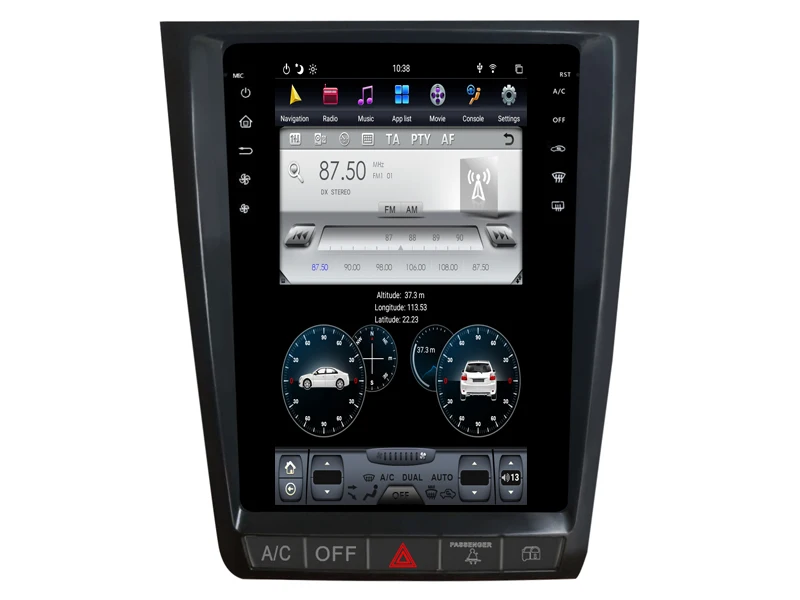 Китай хороший Tesla Android 8,1 навигация для Lexus GS 2004-2011 Bluetooth радио gps Мультимедиа PX6 процессор вертикальный экран