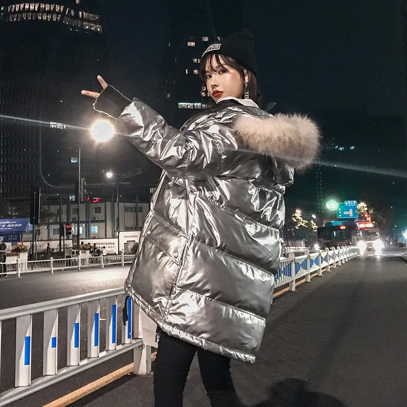 

Black White Duck Down Jackets Girls 2019 Winter Jacket Thick Long Coat for Women Hooded Down Parka Waterproof Women's Coat Cloth