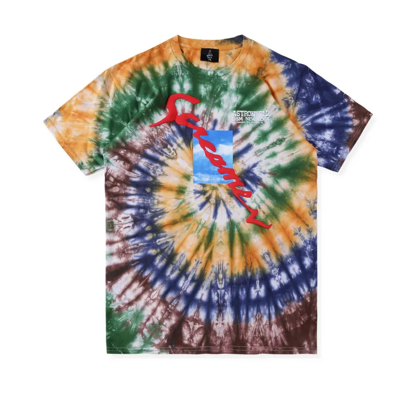 

kanye west 19SS 3D three-dimensional printing Street wear Tee T shirt Men Women 1:1 High quality Tie dyeing Hip Hop t-shirts