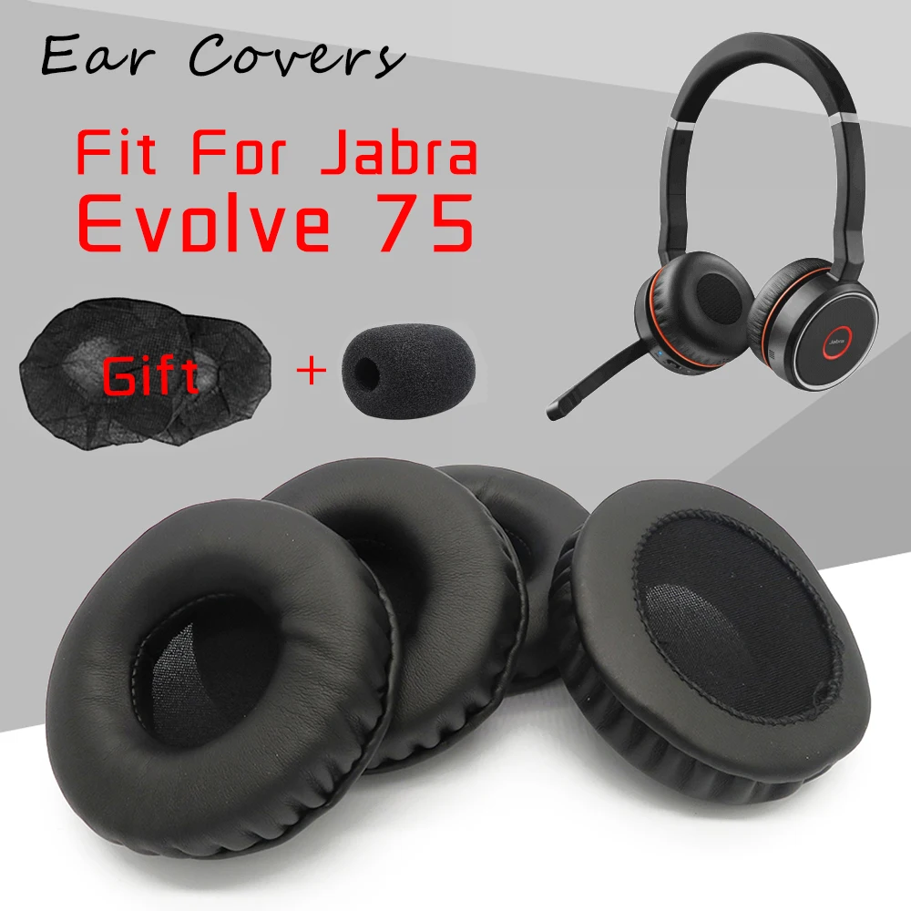 Jabra Earpads Cushion Ear Pads Pillow for Jabra evolve 75 75 75 UC 75MS Headphones 