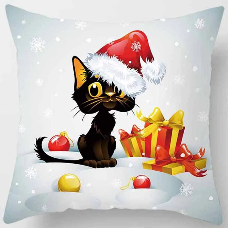 Горячая Красивая рождественская наволочка для подушки симпатичные милые Квадратные наволочки высокое разрешение наволочка 45*45 см - Цвет: 22