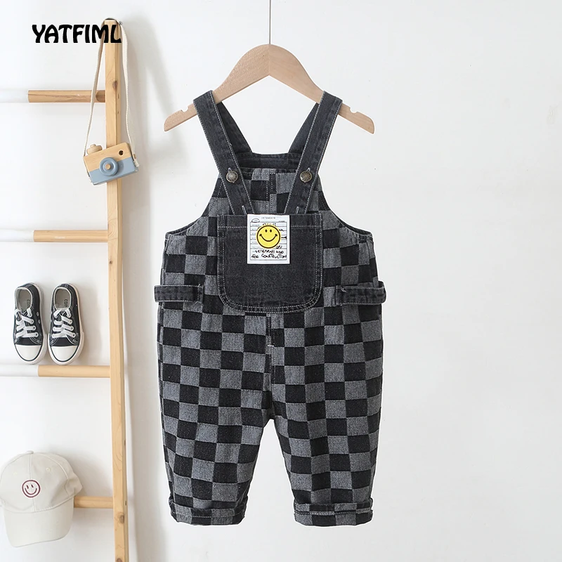 

YATFIML Baby Girls Loose Overalls Cute Kids Casual Lattice All-match Suspender Trousers Bib Pants Toddler Boys Kids Pants