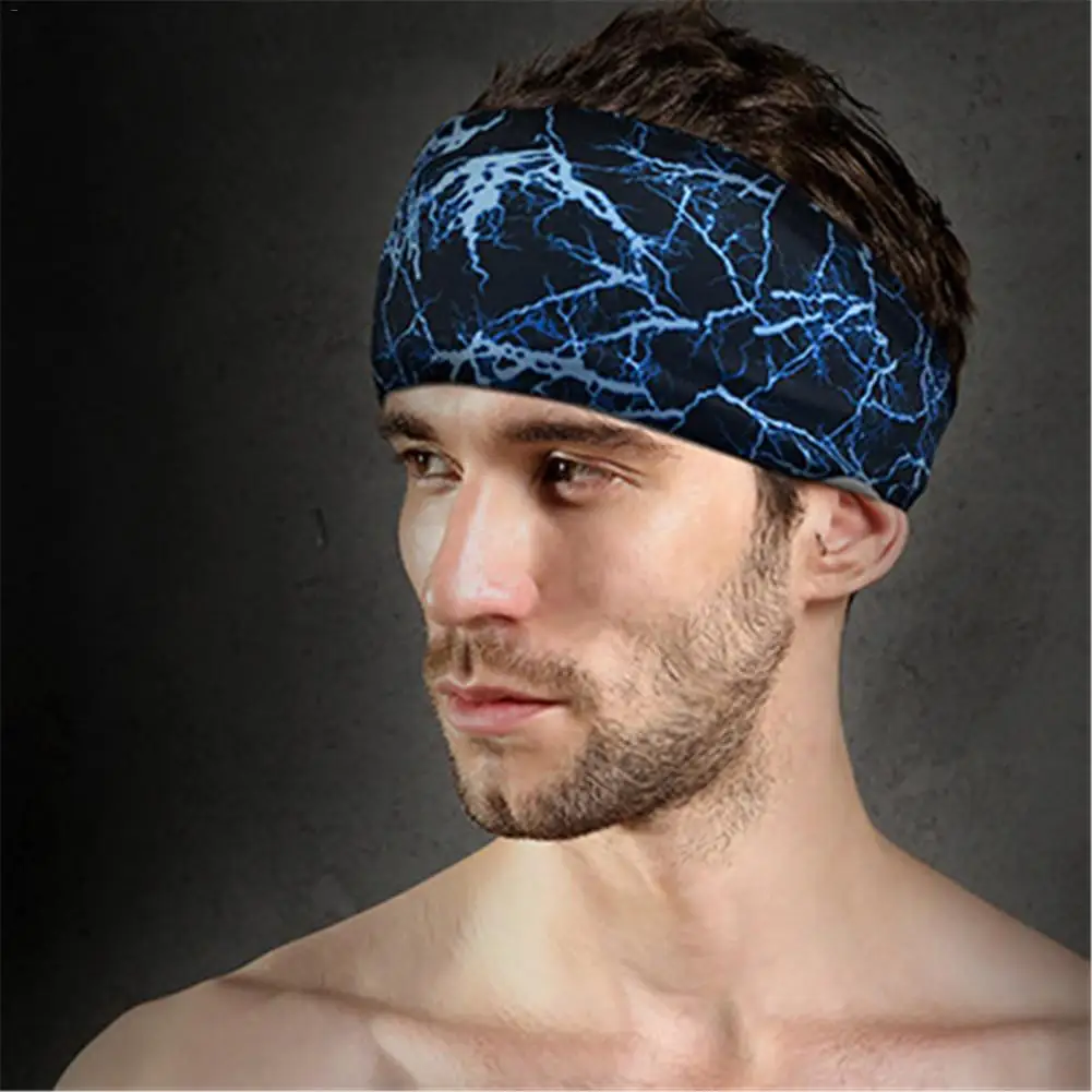 Спортивная повязка от пота Sweatband головные повязки для йоги Бег Велоспорт Танец Фитнес голова Анти Налобные повязки спортивные повязки безопасности для мужчин