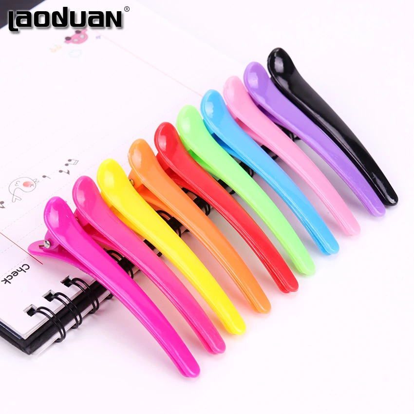 10PCS/lot Multicolor Professional Styling Duckbill Hair Clip Hairdressing Salon Hairpins Hair Pins Accessories Headwear Barrette long hair clips