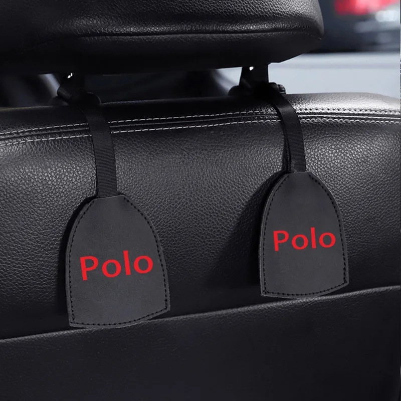 2 шт. 20 кг автомобильный крюк для сиденья для Volkswagen Polo Автомобильная вешалка на подголовник заднего сиденья крючки для хранения продуктов Сумка Сумочка