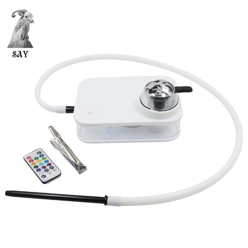 SY акриловый кальян набор Narghile Кальян chicha с светодиодный светильник уголь держатель кальяна со шлангом курительная трубка аксессуары