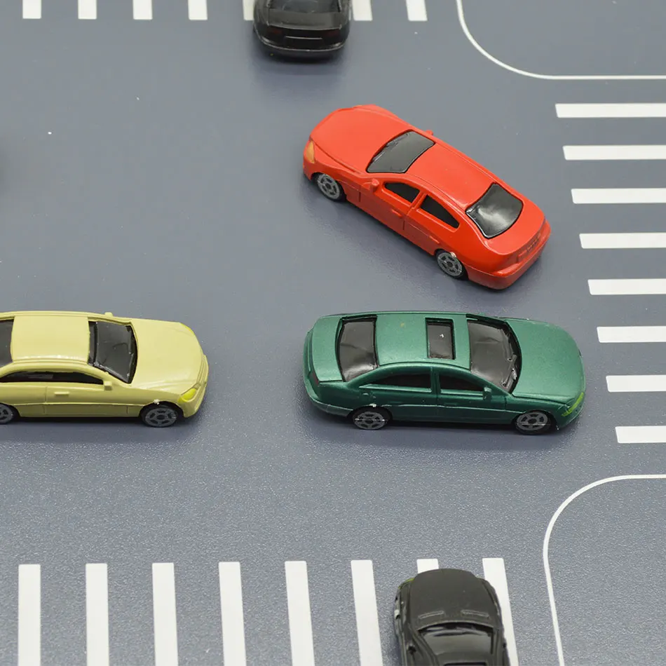 

50pcs 1:150 Scale LED Light Model Cars Toys For Diorama Architcture Model Sandtable Layout Random Color Miniature Lighting Cars